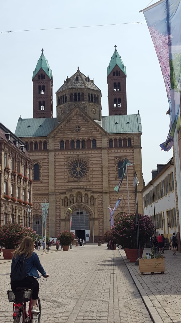 Der Dom lässt uns nicht los. Er liegt immer auf unserem Weg in die Stadt. Deshalb war es auch nicht verwunderlich, dass wir hoch hinaus wollten. Auf den Süd-West-Turm vorbei an dem renovierten Kaisersaal. 340 Stufen hinauf.