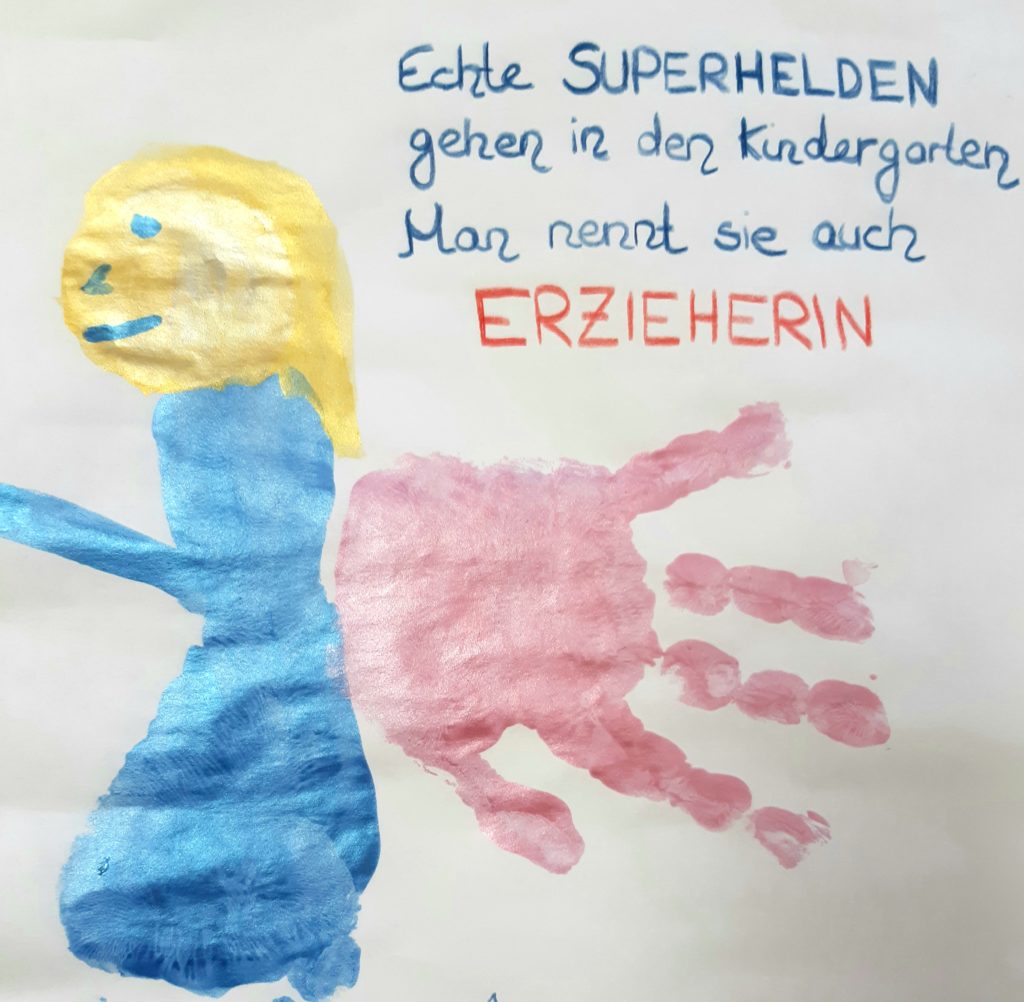 Echte Superhelden gehen in den Kindergarten - Man nennt sie auch Erzieherin ...