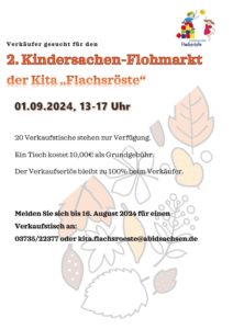 2. Kindersachen-Flohmarkt der Kita „Flachsröste“