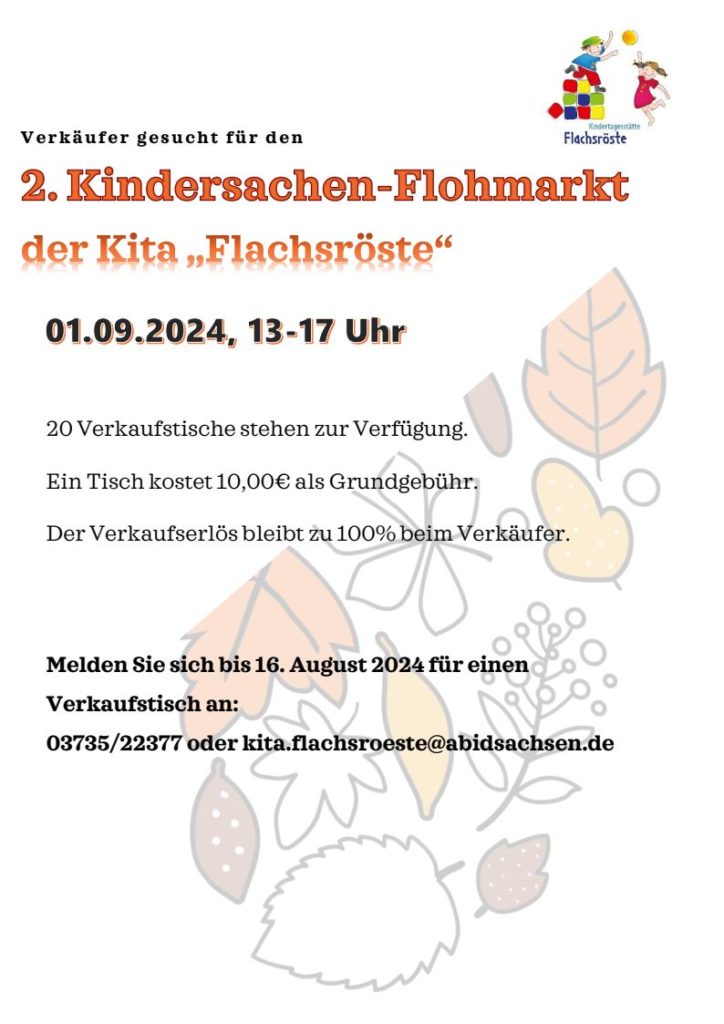 KindersachenFlohmarktFlachsroeste 1.9.2024